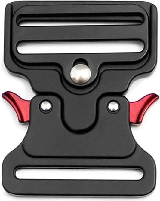 Taktische Metallschnalle in Form für Hundehalsband, Taschen, Gepäck, Gürtel, Kleidung (schwarz, 50 mm Breite)