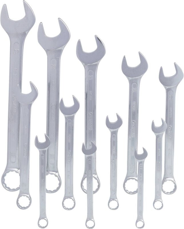 KS-Tools 517.0085 CLASSIC Ringmaulschlüssel-Satz, abgewinkelt, 12-tlg. 10-32mm