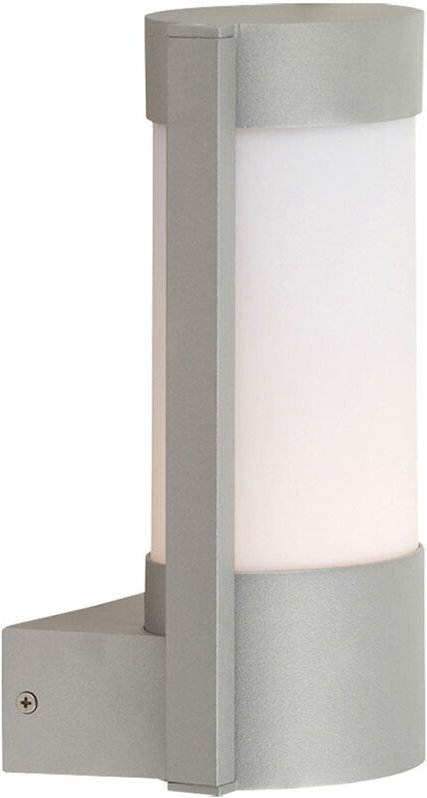Wandlampe Wandleuchte Hauswandlampe Außenleuchte Außenlampe, Wetterfest IP44, silber, 1x led 23W 180Lm warmweiß, HxL 26x...