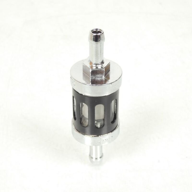 replay benzinfilter für motorrad Ø8mm alu poliert 89mm neu