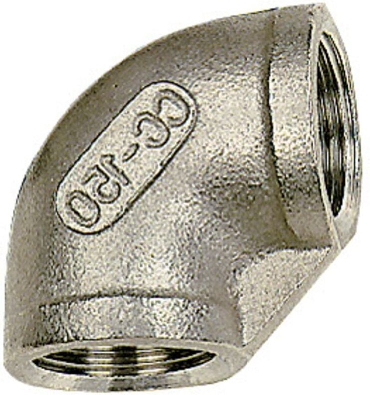 Winkelstück 90°, innen/innen, Rp 1/2, Edelstahl 1.4408 - Riegler