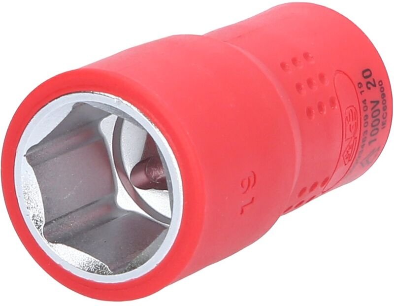 KS-Tools 118.1219 1/2" Isolierte Stecknuss, 19mm
