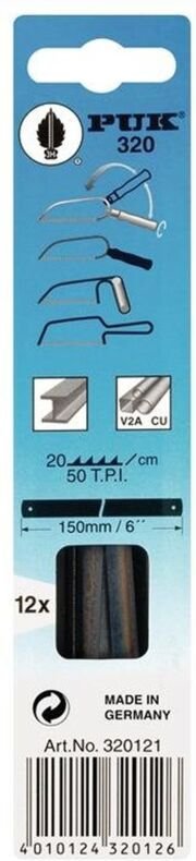 PUK 12x Metallsägeblatt 320 Länge 150 mm - 320121-44301