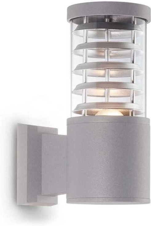 Ideal Lux Tronco - 1 Licht Außenwand Hellgrau IP44, E27
