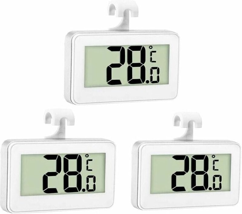 WAY - 3X Kühlschrankthermometer Digitales Gefrierschrankthermometer Kühlschrankthermometer Schlafzimmer Wasserdichtes Ge...