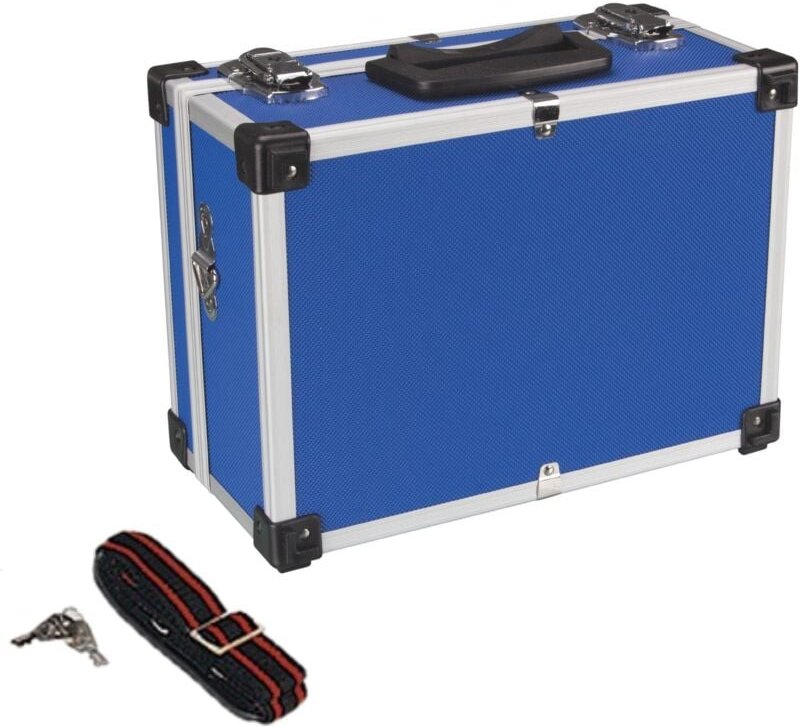 Werkzeugkoffer - aluminium - 320 x 230 x 150 mm - 11,4 l- blau