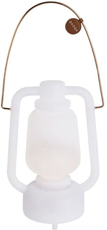 Tischleuchte weiß IP44 inkl. Bluetooth Lautsprecher - Storm Music