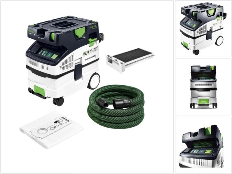 Ctm midi i cleantec Absaugmobil ( 574822 ) Set mit 1x Nassfilter und 5x Filtersack - Festool