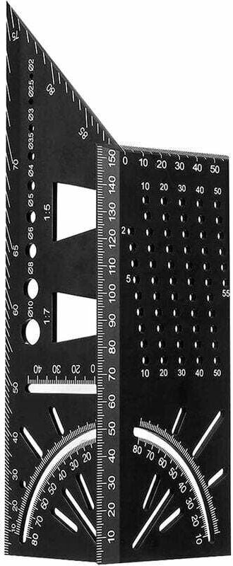 Winkelmesser aus Aluminiumlegierung 45° bis 90° 3D-Holzbearbeitungs-Bruchpunktlehre