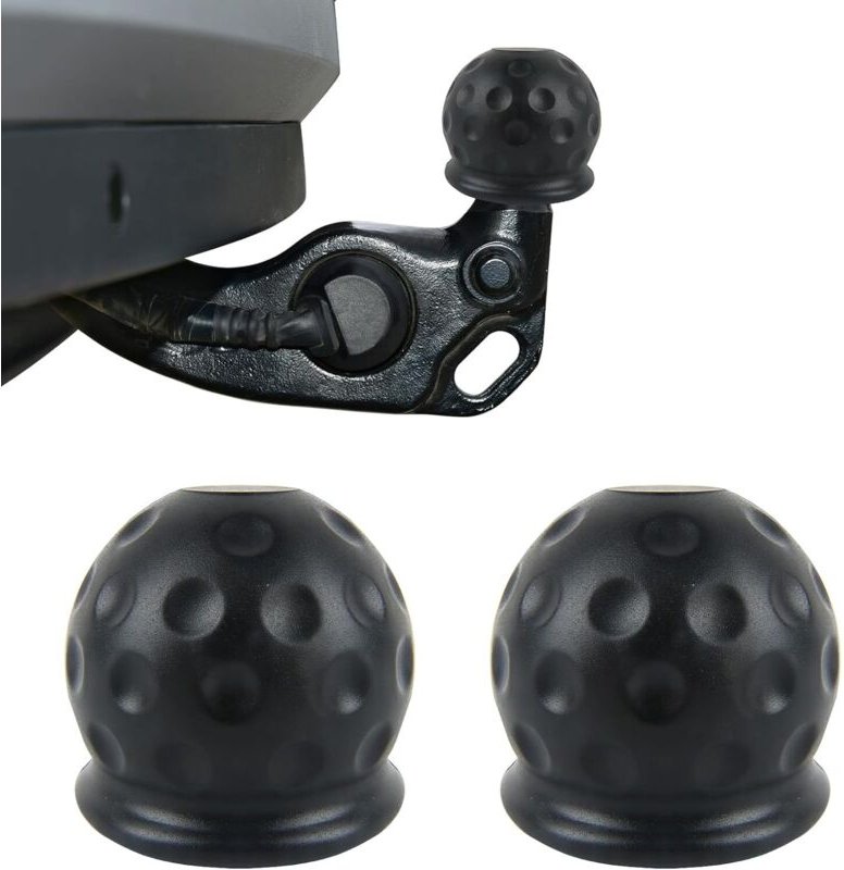 Kugelkopfabdeckung für Anhängerkupplung, 2-teilige Kugelkopfabdeckung für Anhängerkupplung, Schutzkappe für Anhängerkupp...