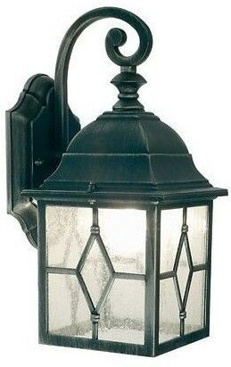 Bodenwandleuchte E27 Reislinie schwarzsilber