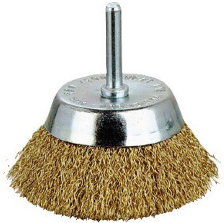 Konische Bürste aus gewelltem, verzinktem Stahlfaden 75 4500