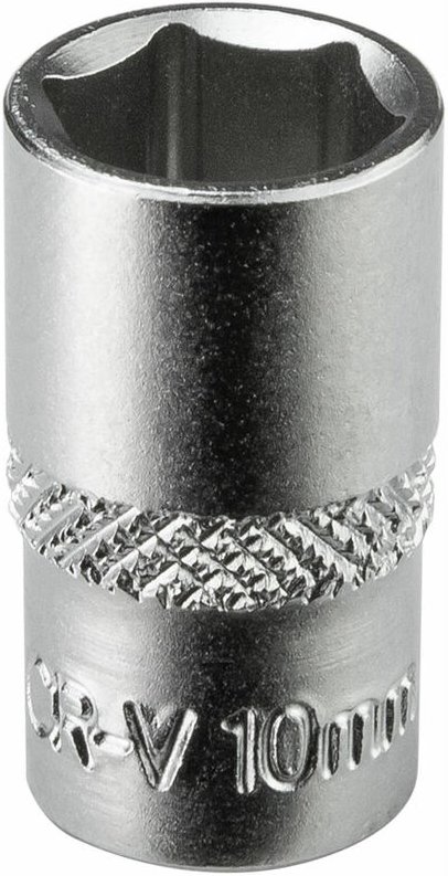 Thumbnail - Stecknuss Sechskant 10mm 6 Kant 1/4' kurz (cr-v)