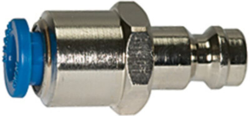 Einstecknippel push-in 6 mm, für Kupplungen nw 5, Messing vern. - Riegler