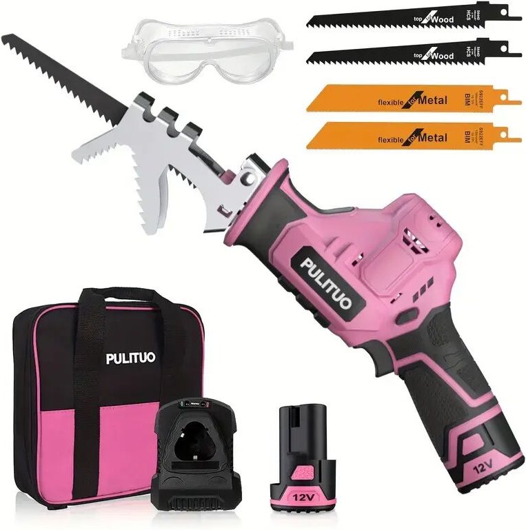 Pulituo - Scie Sabre Sans Fil rose