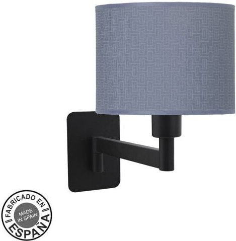 Akunadecor Wandleuchte mit Schirm Modell Moda Blau Of 1 Licht