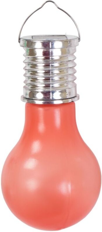 Led Kunststoff Glühbirne Garten-Dekoleuchte Solarlampe Partyleuchte Hängelampe - rot