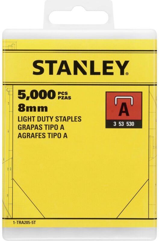 1-TRA205-5T Feindrahtklammern Typ a 5000 St. - Stanley