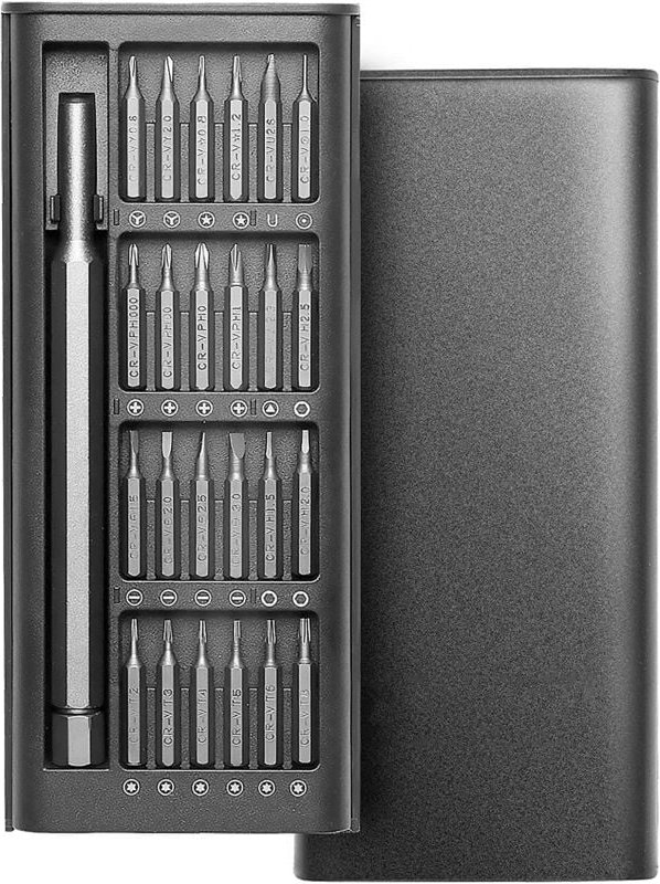 ZVD - 24-teiliges Präzisions-Schraubendreher-Set – Brillen, Kamera, PS4-Controller, Laptop, Handy, Elektronik