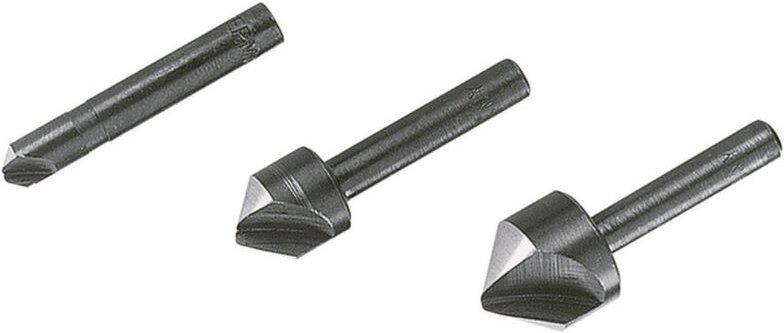 2504000 Kegelsenker-Set 3teilig 6 mm, 12 mm, 16 mm Werkzeugstahl Zylinderschaft 1 Set - Wolfcraft