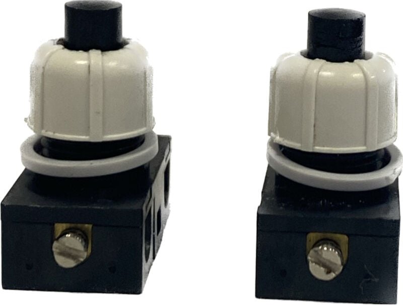 FP - Kopp - Einbau-Zugschalter, 1-polig, Ausschalter, Inhalt: 2 Stück, Farbe: schwarz/weiß - 192117081