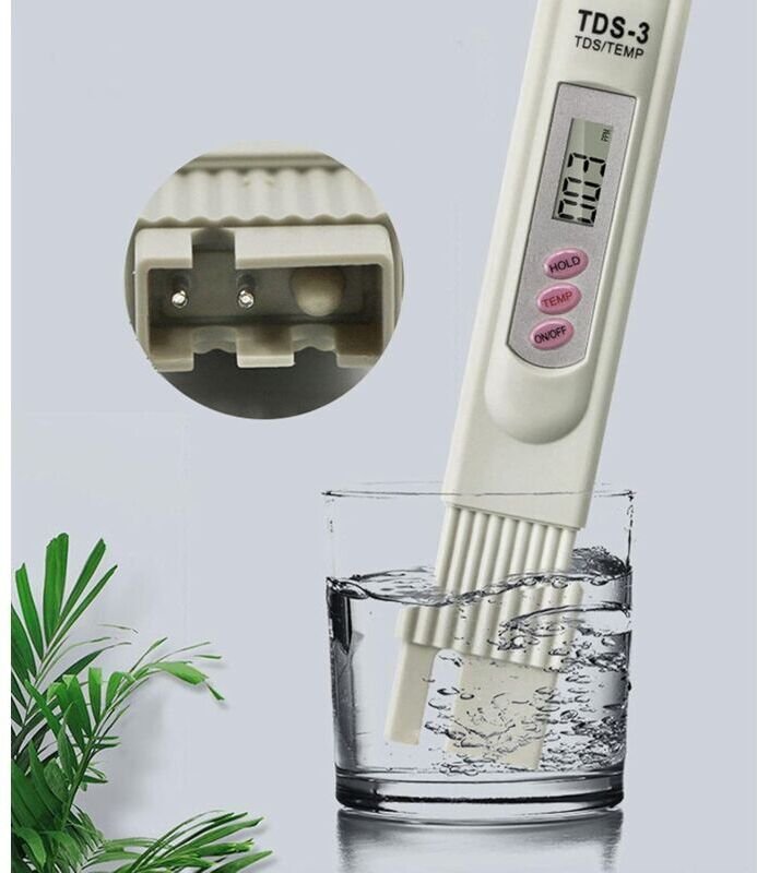 TDS-Messgerät – Trinkwasserqualitätsprüfer – Hohe Genauigkeit – Messbereich: 0–9999 ppm – Digitales Reinheitsmessgerät f...
