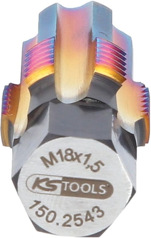 Ks Tools Gewindeschneider mit Führungsbolzen für Lambdasonden, M18x1,5
