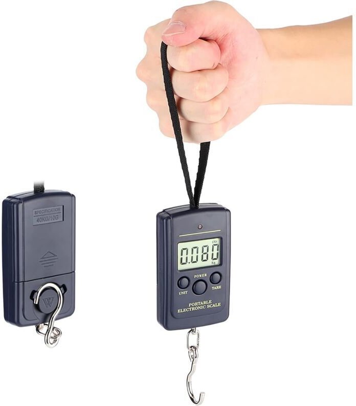 Lntyq - 40 kg multifunktionale elektronische Präzisionswaage, digitale Hängewaage, Gepäckwaage, tragbare LCD-Waage