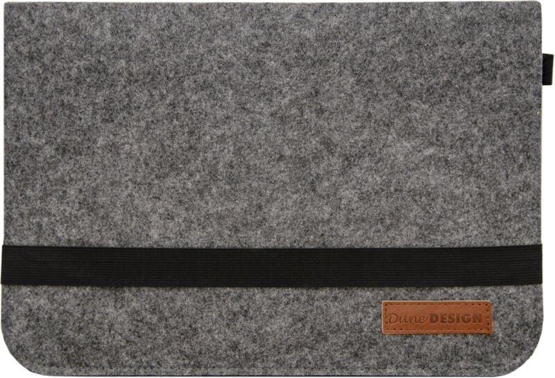 Dunedesign - 13.3 Filz Laptop-Tasche 35x24 cm Tablet Hülle MacBook Pro Air iPad Surface Grau