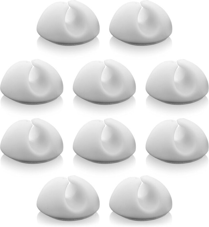Linghhang - 10x Kabelclips Kabelmanagement Kabelfixierung Kabelorganizer für Kabel bis 8mm Kabelclips Kabelbefestigung K...