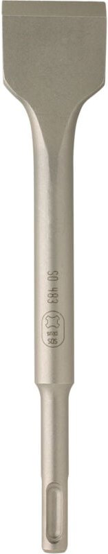 Gekrümmter Meißel für Beton, kompatibel mit SDS Plus - 348 mm Breite 45 mm Gesamtlänge 200 mm