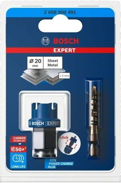 Professional Expert Sheet Metal Lochsäge, 20 x 40 mm (2608900491) - Bosch