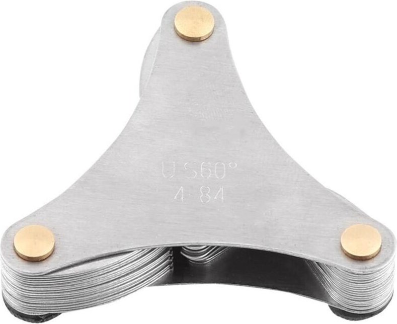Metrisches Gewindemessgerät, 60-Grad-Messwerkzeuge, 0,25–6,00 mm (Amerika (51 Stück)) - Lntyq