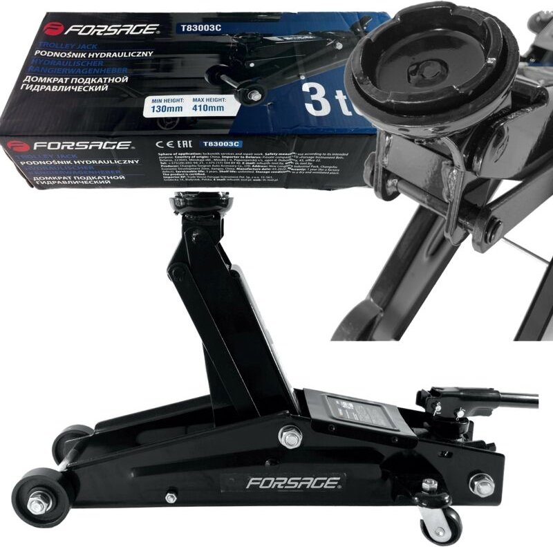 Flacher Wagenheber 180° drehbar, Frosch 3T