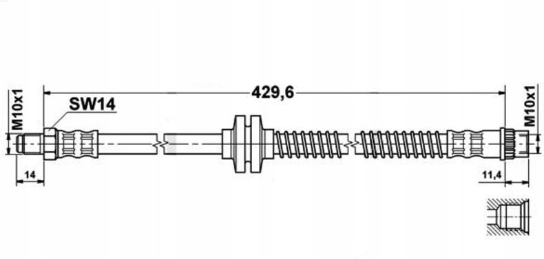 Bremsschlauch: Vorderachse Renault Megane 2, Grand Scenic 2