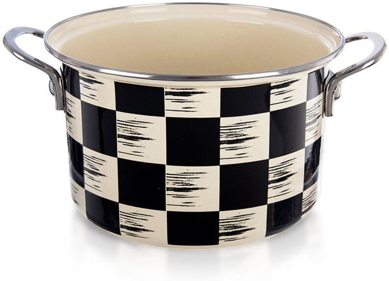 Emaillierter Topf SCHACHBRETT 20 cm, 3 l