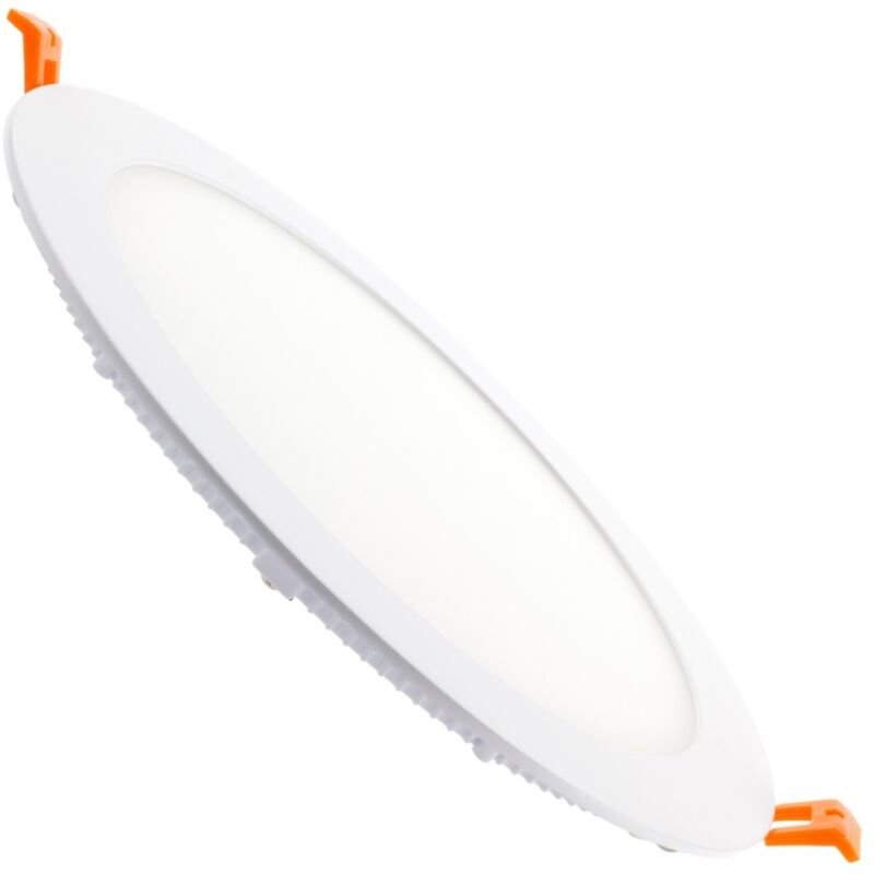 LED Einbaustrahler flach 18W Rund SuperSlim Ausschnitt Ø 205 mm (Pack 5) 3000K Warmweiß