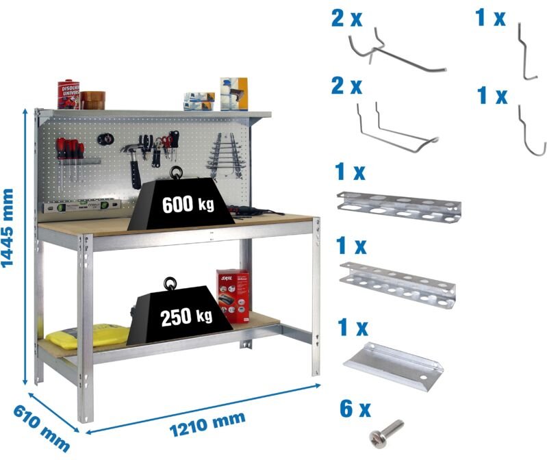 Simonrack Pack Simonwork BT3 1200 Holz und Metall robust