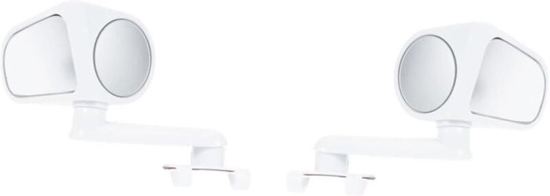 2Pcs 360 Grad Drehbarer Auto-rückspiegelsatz Stoßfester Abs-zusatzspiegel Für Tote