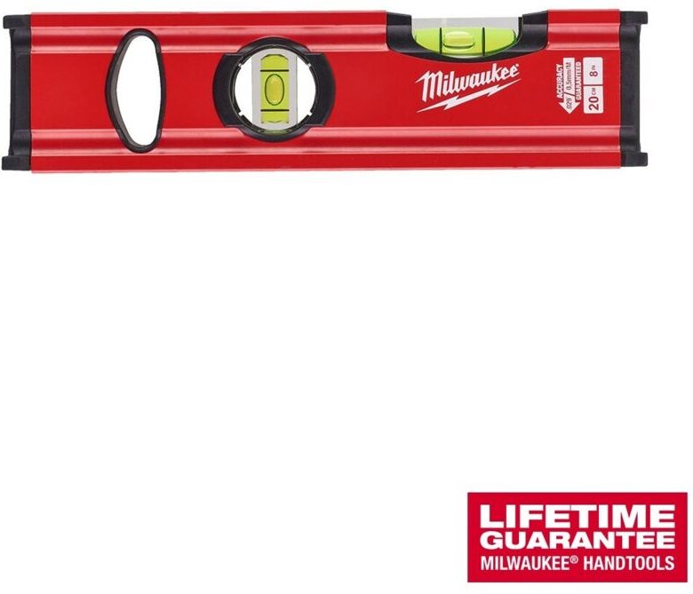 Milwaukee Wasserwaage Slim 20 cm nicht-magnetisch