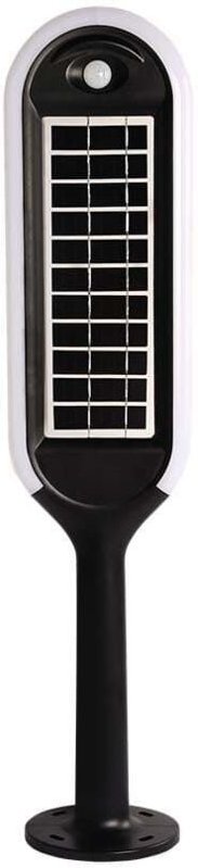 Solarleuchten - Solar Pollerleuchten - IP65 - Weiß+Schwarz - 5 Watt - 400 Lumen - 3000K