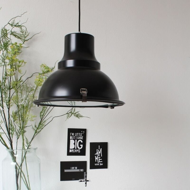 Steinhauer - hängeleuchte - Parade - schwarz - glas metall - Ø