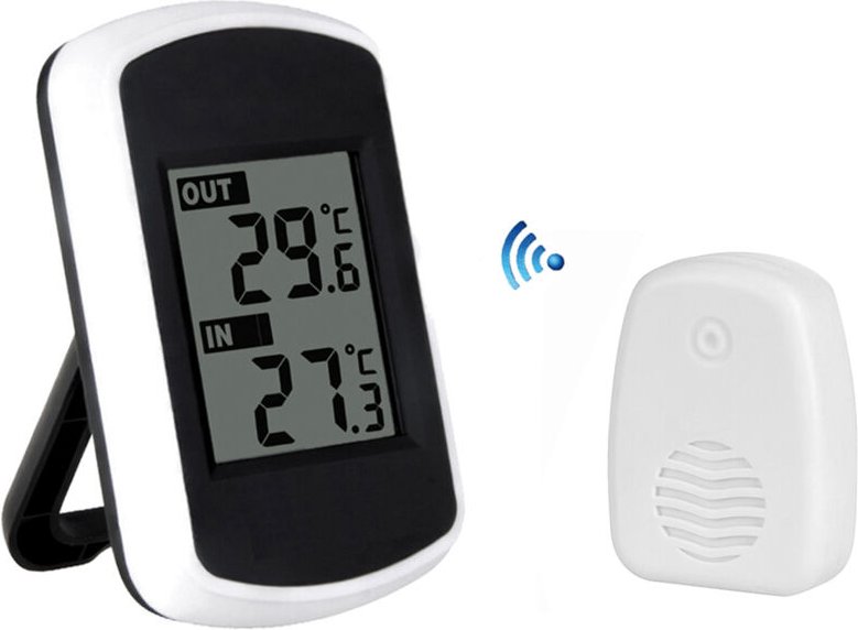 Decdeal - lcd Digital Wireless Indoor Outdoor Thermometer Temperaturmessung Umgebungswettertester
