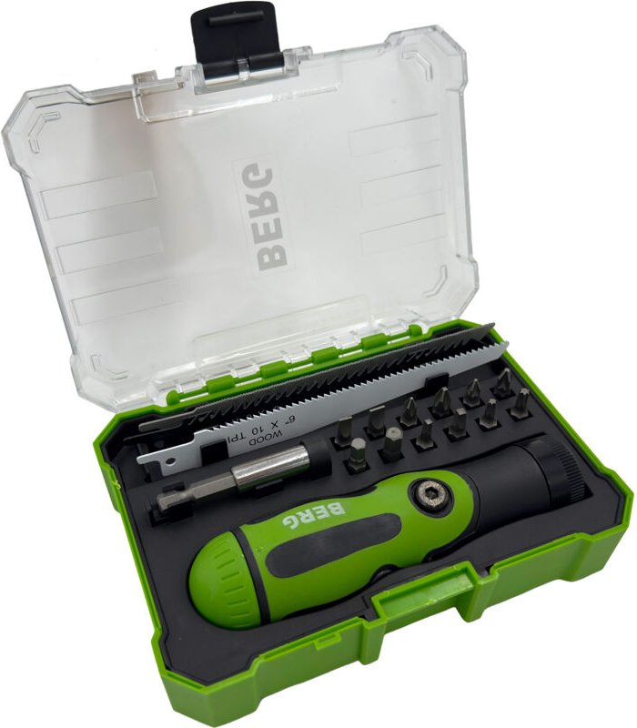 Bmt - Multitool - Set 17-Tlg. Inkl. Griff, Bit Magazin, 12 Bits, 3 Sägeblätter