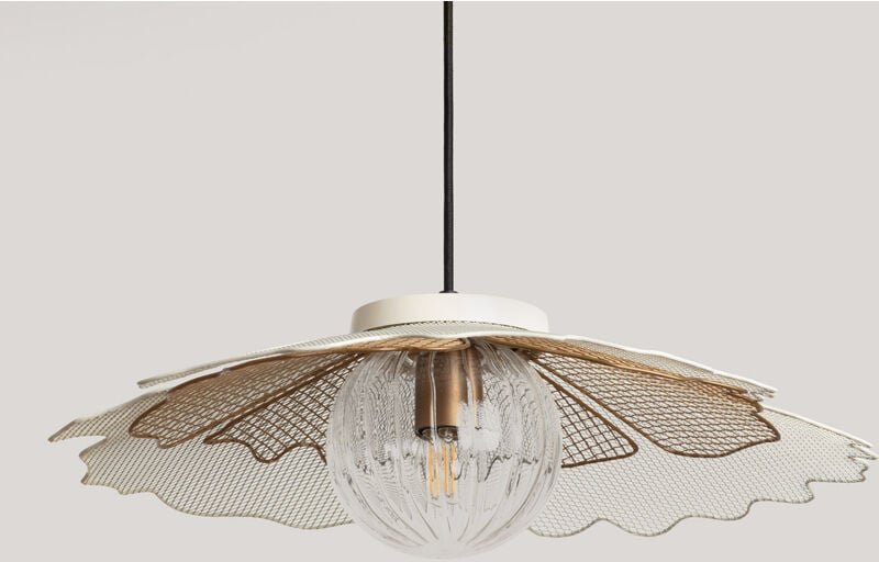 Pendelleuchte Metall und Glas Pianella Gold