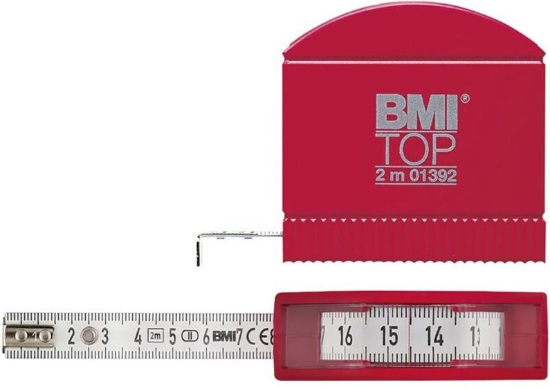 BMI Taschenbandmass m.Sichtf.3mx13mm weiß