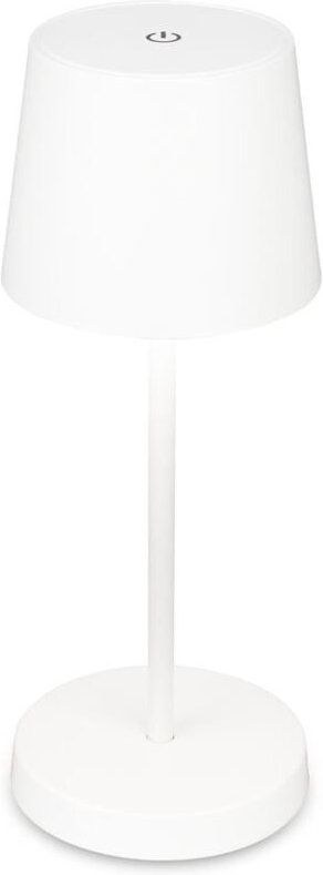 Boja led Tischlampe kabellos IP44, Dimmbar, Touch, Kabellos, Spritzwasserschutz, weiß, Ø10,5 x 26 cm - Briloner