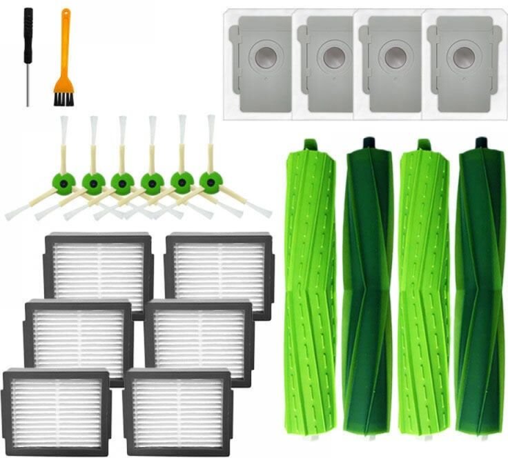 Zubehör-Set iRobot Roomba e5 e5154 e6 i3 i7 i7156 i8 Staubsauger HEPA-Filter Roller Seitenbürste Ersatzteile Ersatzteile...