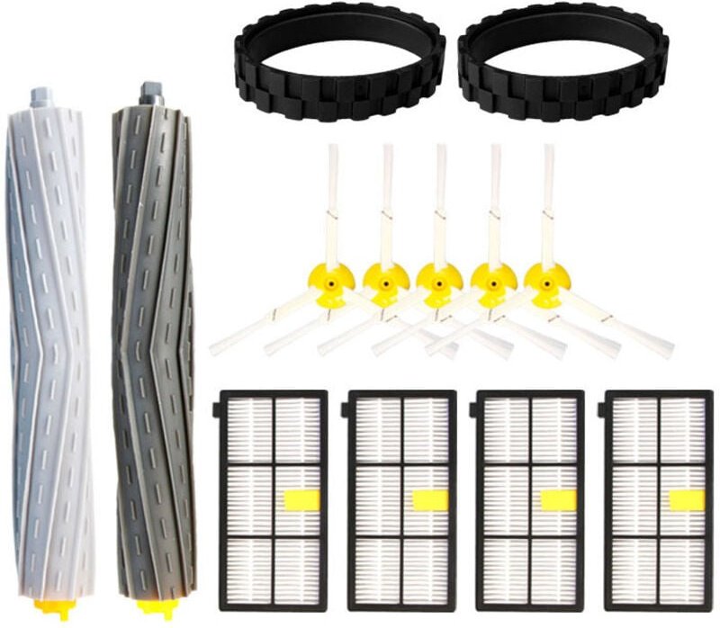 13-in-1-Kehrroboter-Zubehör, passend für iRobot 860, 880, Hauptbürste, Seitenbürste, Filter, Reifenhaut-Set 870, 980 960