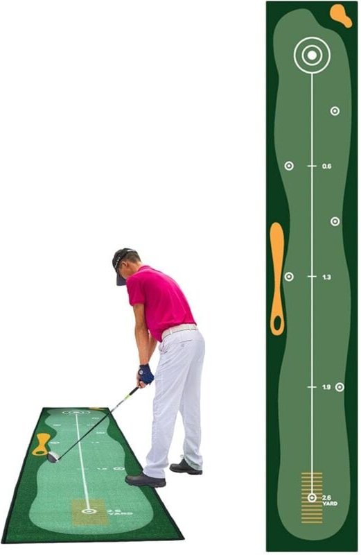 Golf-Trainingshilfe, Indoor-Golf-Putting-Green-Matte, Golf-Putting-Green-Ausrüstungsmatte, Golf-Trainingszubehör für Erw...